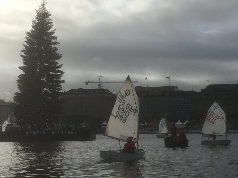 Grau, trüb und feucht war das Wetter, aber die Stimmung schon weihnachtlich